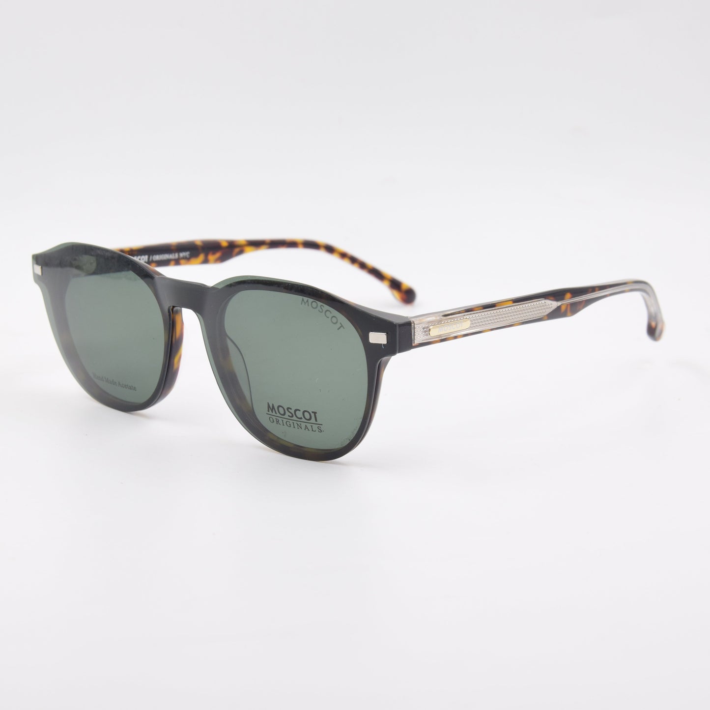 Clips : Moscot 9569 HAVANE-VERT C9