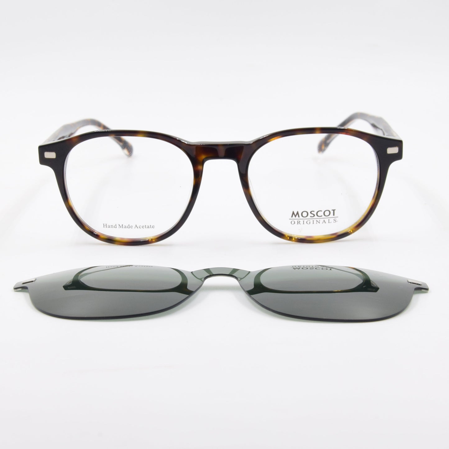 Clips : Moscot 9569 HAVANE-VERT C9