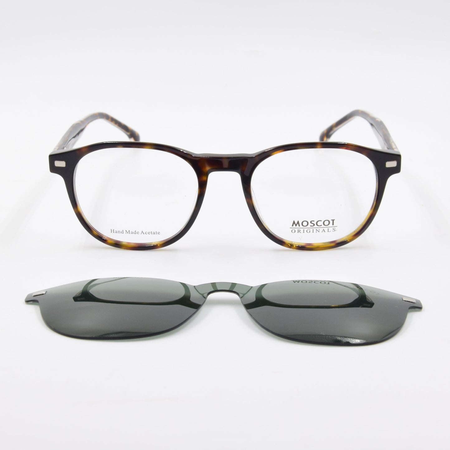 Clips : Moscot 9569 HAVANE-VERT C9