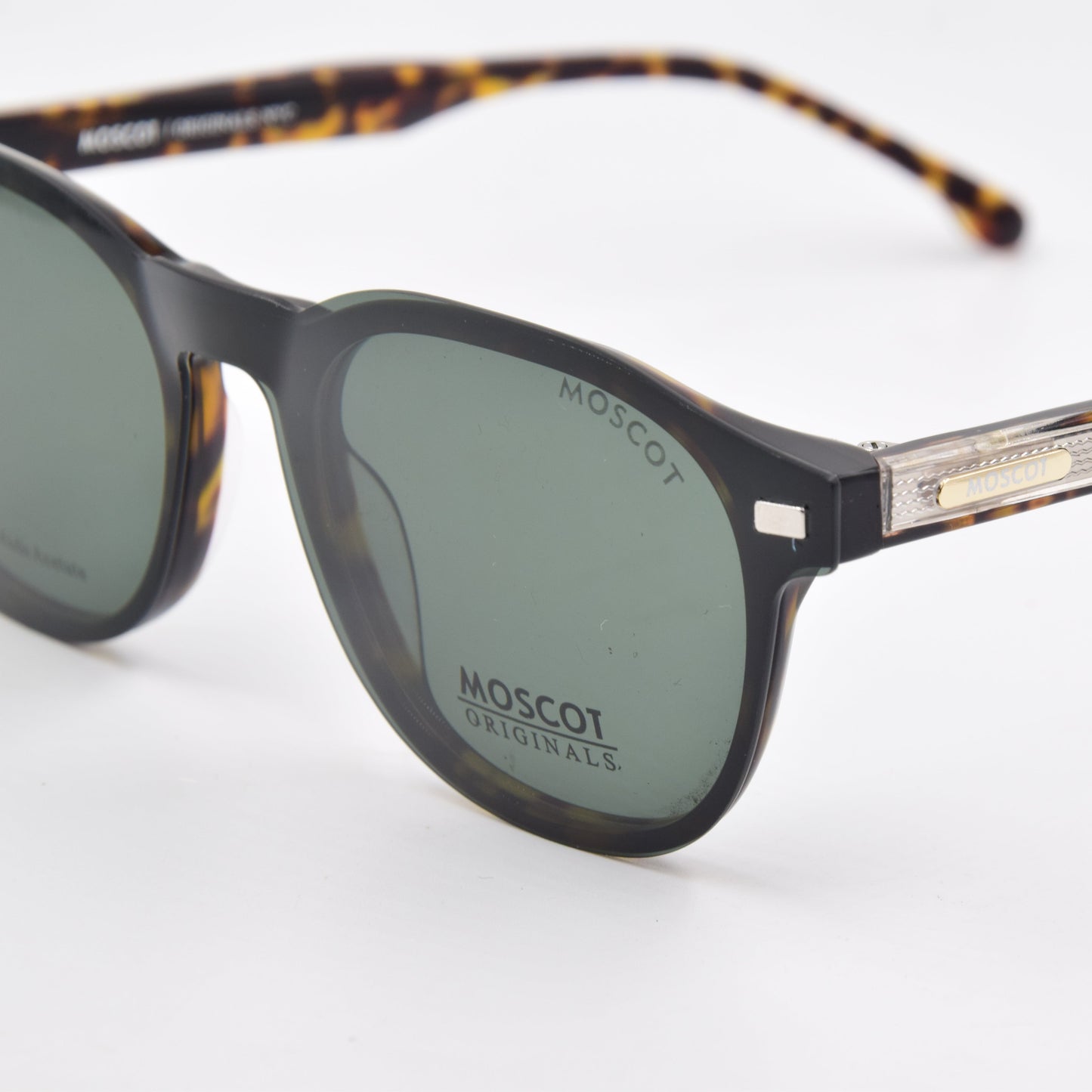 Clips : Moscot 9569 HAVANE-VERT C9