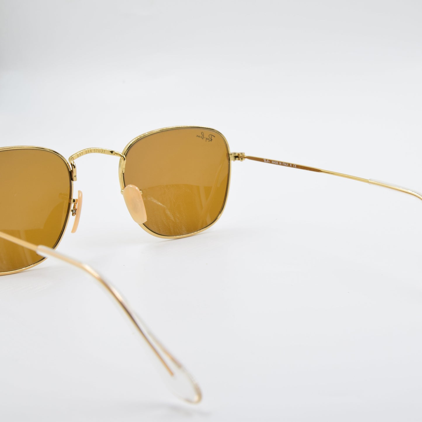 Solaire : Ray-Ban RB3857 FRANK Marron/Gold