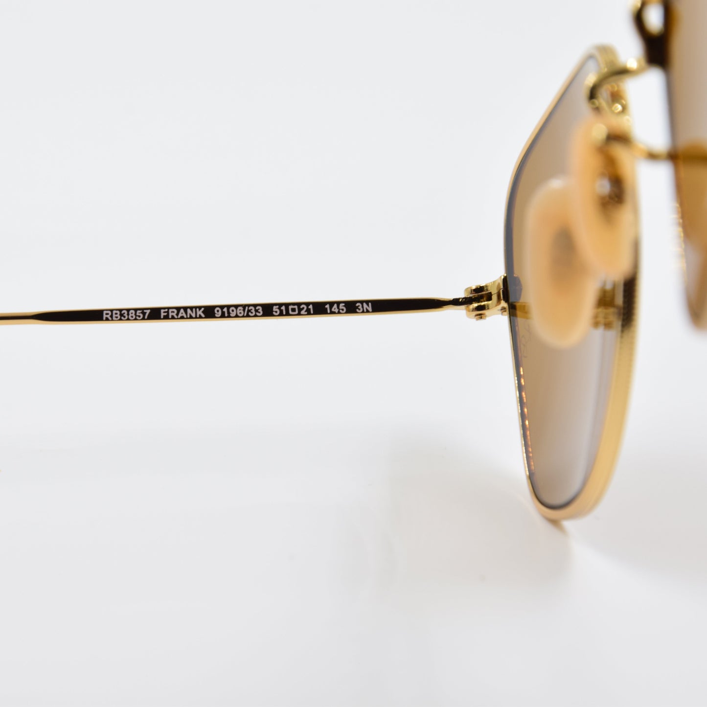 Solaire : Ray-Ban RB3857 FRANK Marron/Gold