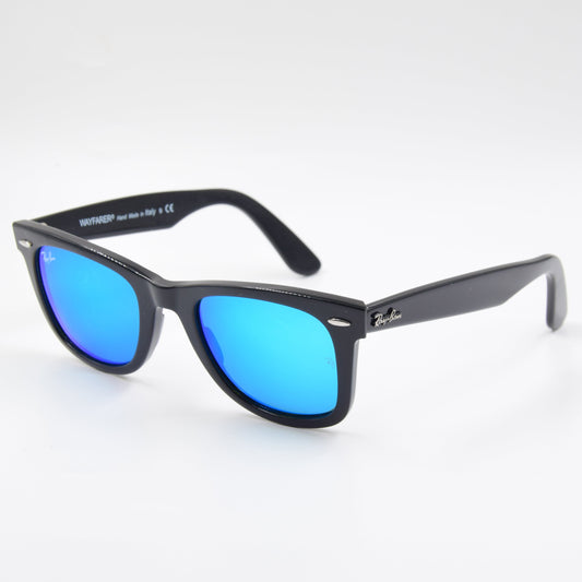 Solaire : Ray-Ban RB2140 WAYFARER BLEU