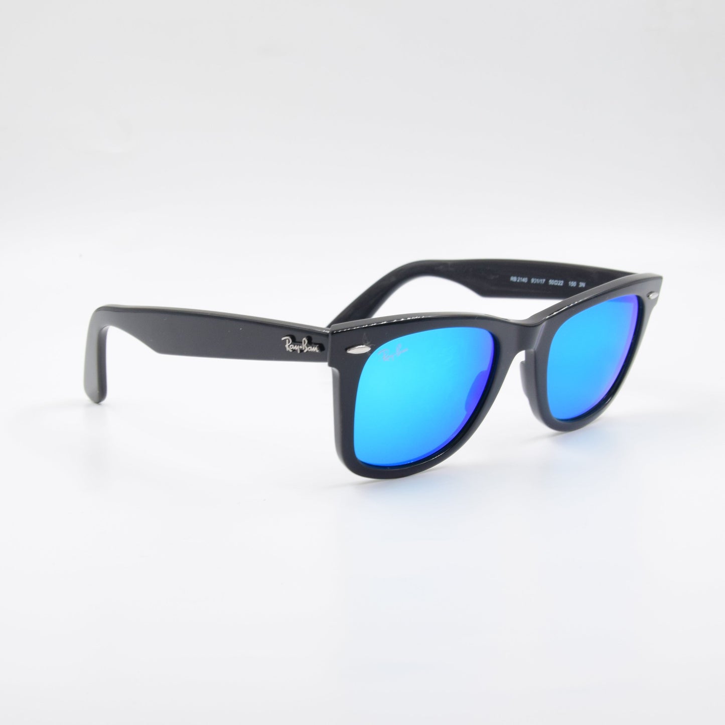 Solaire : Ray-Ban RB2140 WAYFARER BLEU