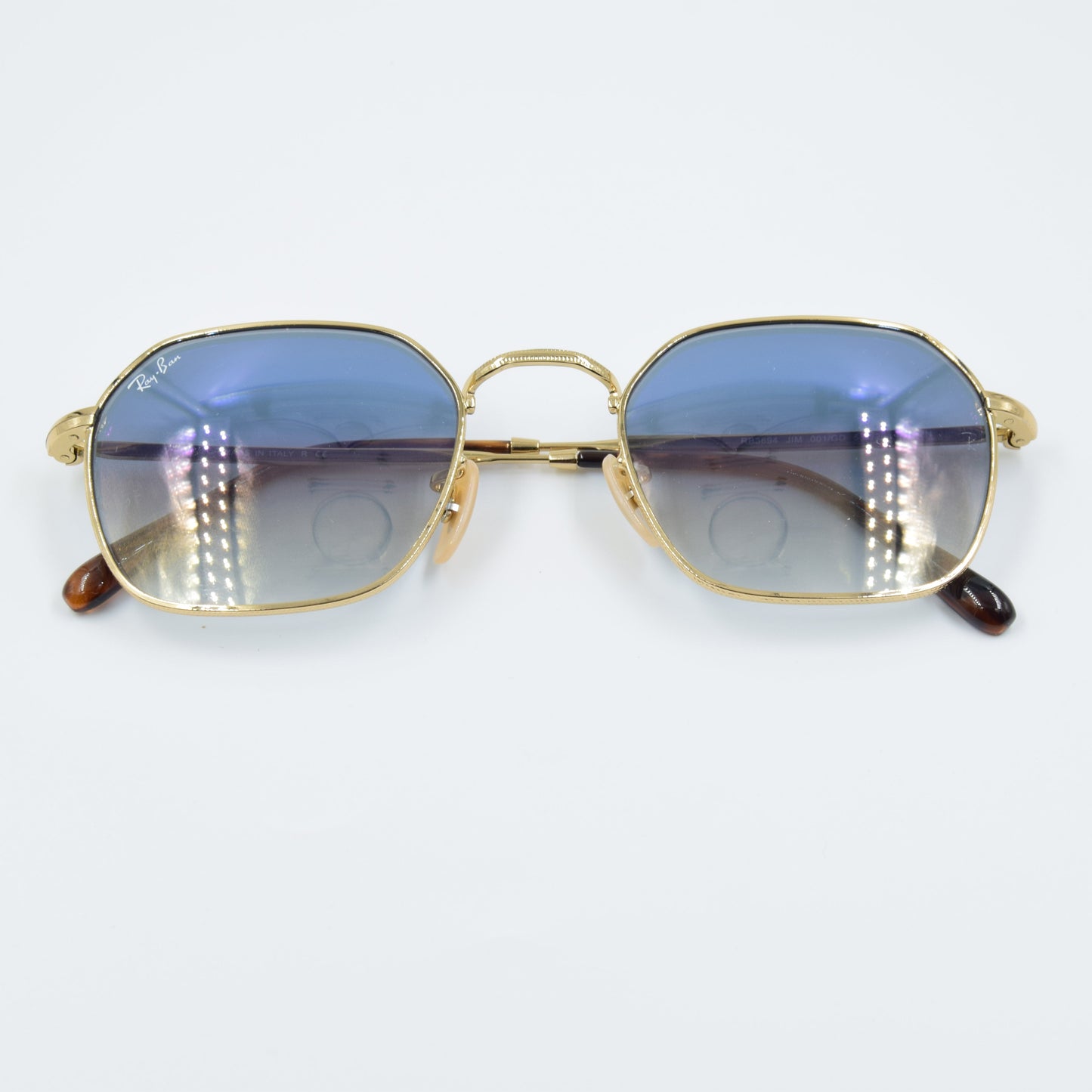 Solaire : Ray-Ban RB3694 JIM Bleu/Gold