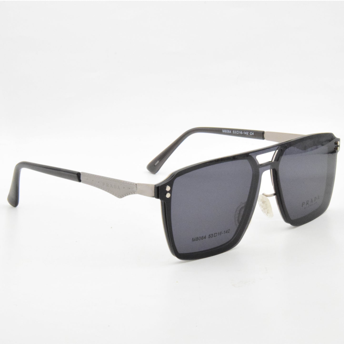 PRADA M8064 GRIS (CLIPS)