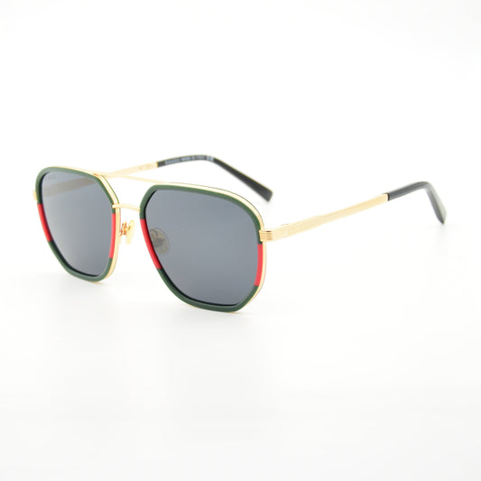 SOLAIRE : GUCCI GG1091 006 NOIR/GOLD