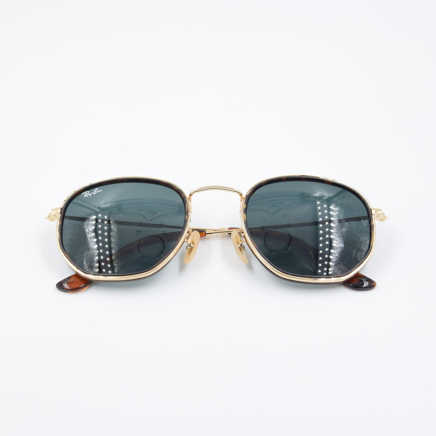 Solaire : Ray-Ban RB3548M 001/62 Gold/Vert