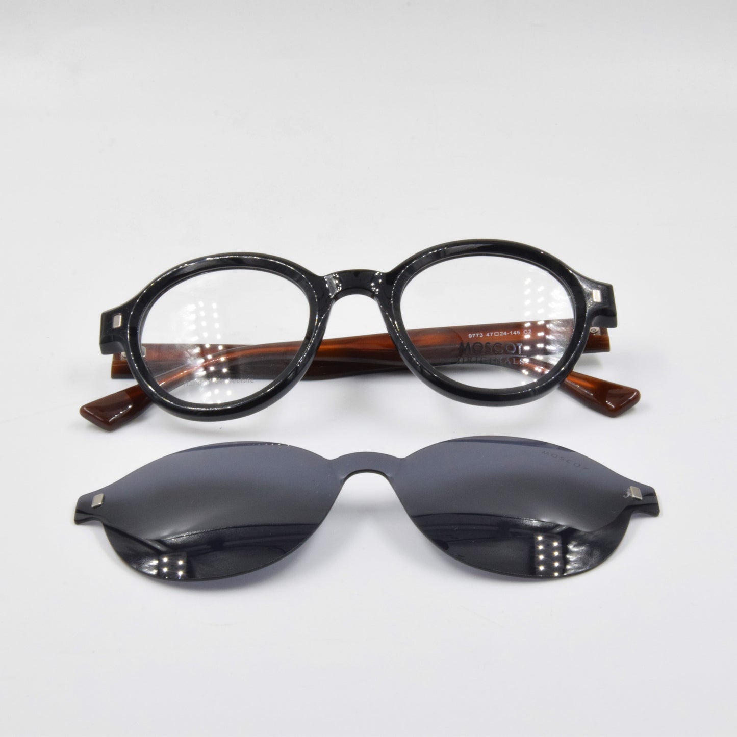 Clips : Moscot 9773 NOIR-HAVANE C2