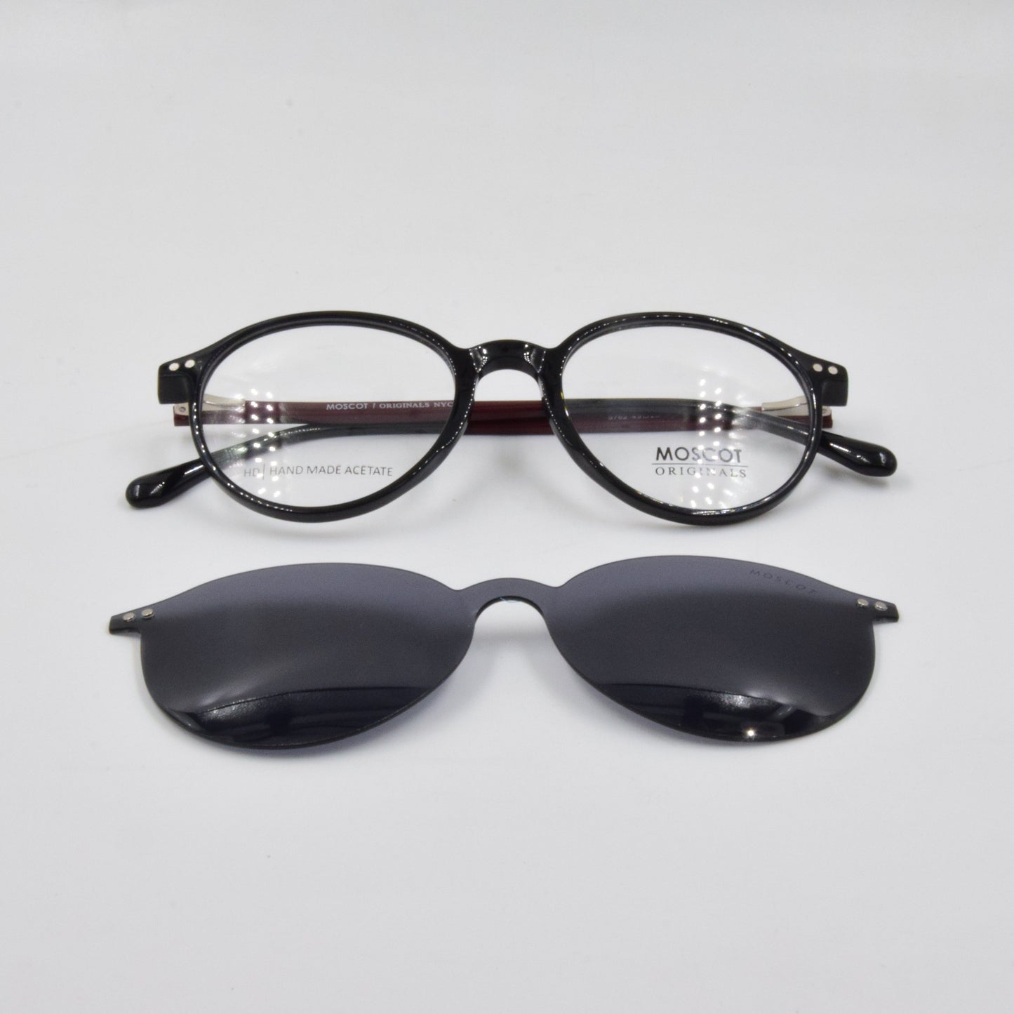 Clips : Moscot 9762 NOIR-GARNET C1