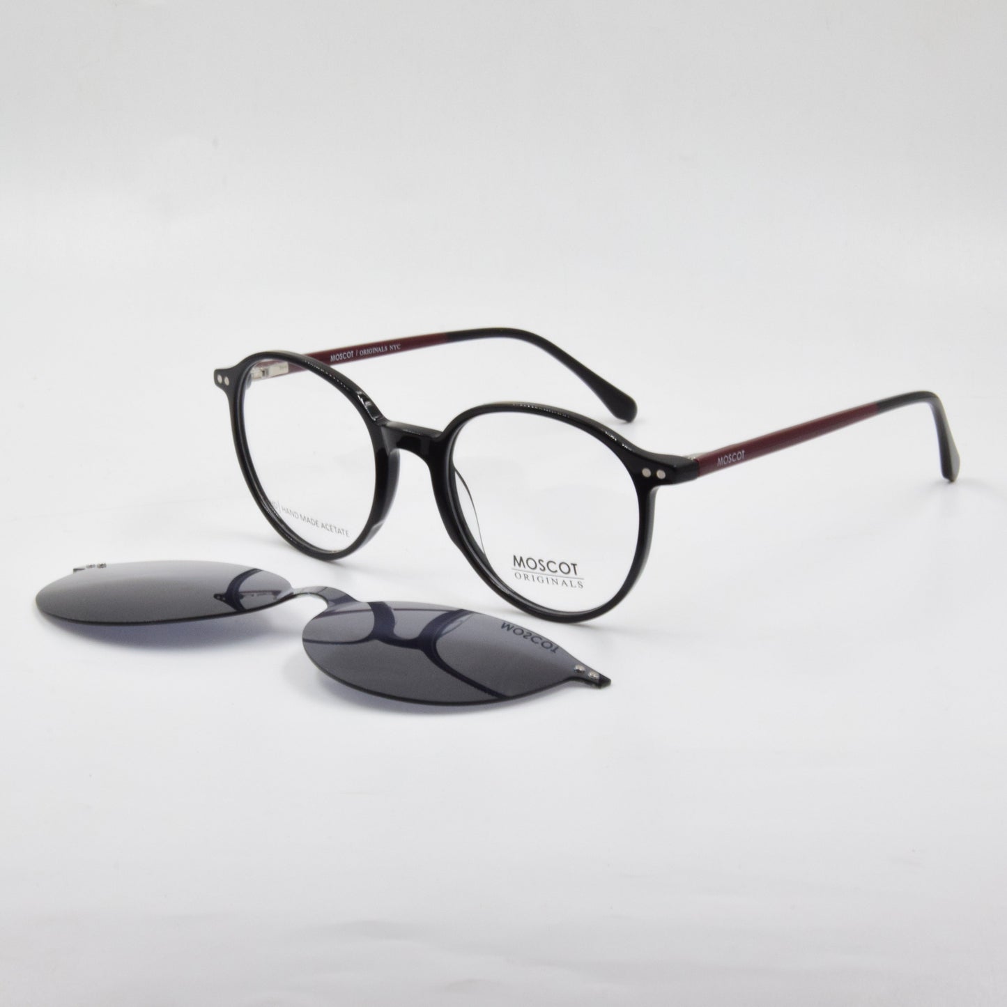 Clips : Moscot 9762 NOIR-GARNET C1