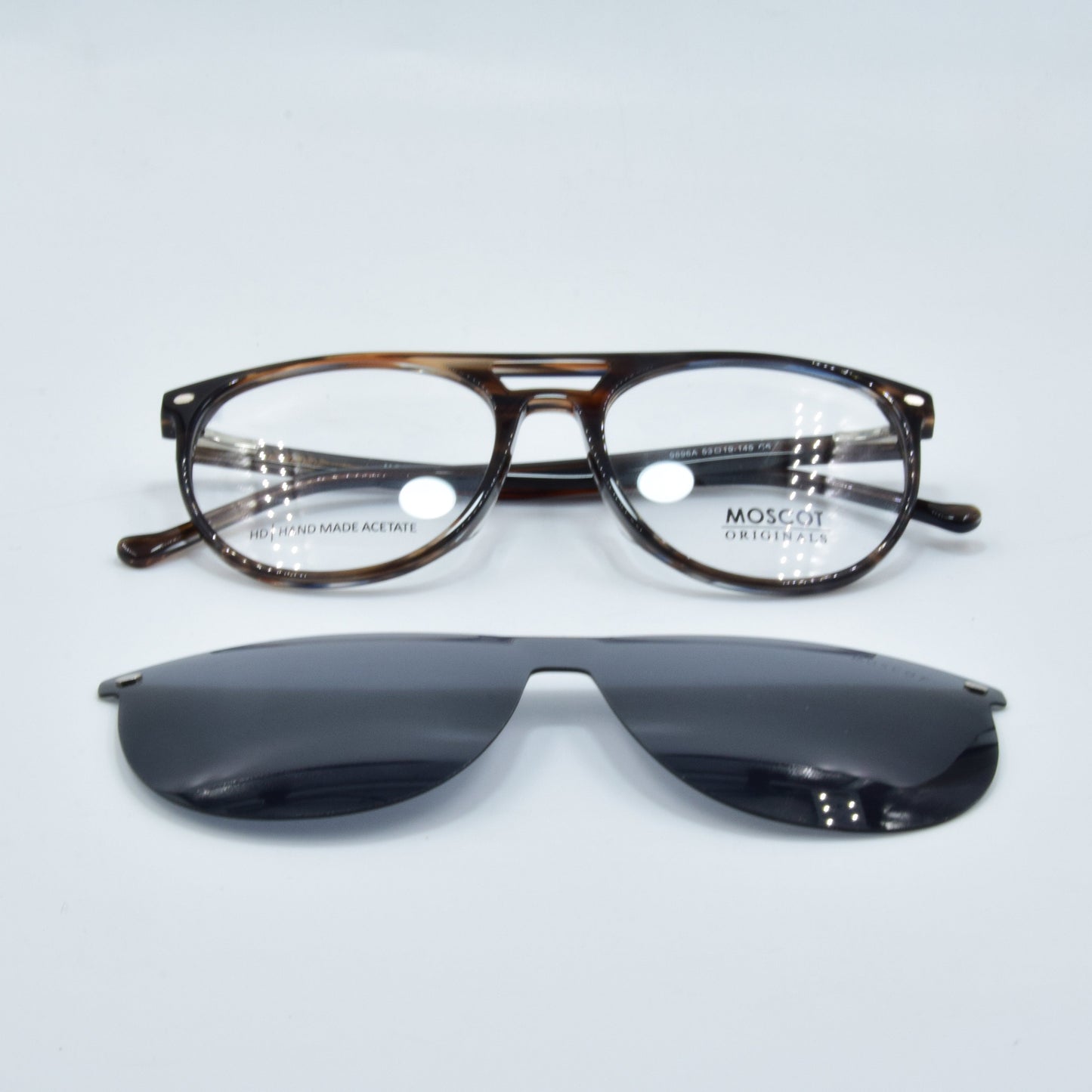 Clips : Moscot 9896A Havane/Noir C2