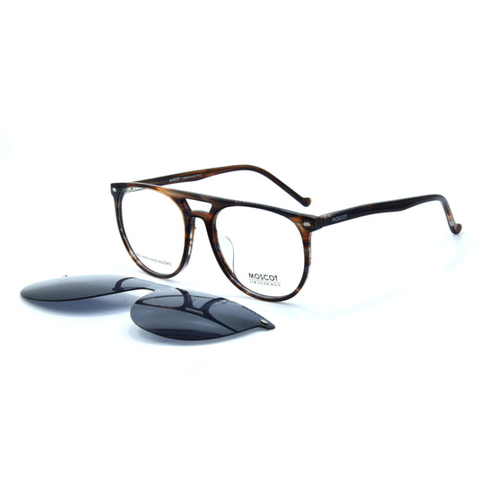 Clips : Moscot 9896A Havane/Noir C2